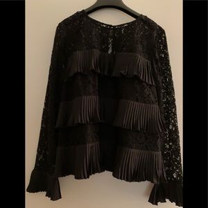 J Crew Lace and Satin Top